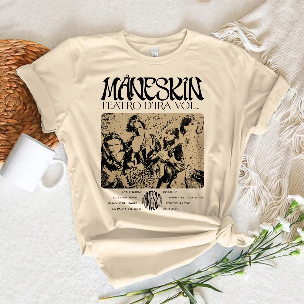 Maneskin Tee women graphic tee elegant Y2K Tee girl graphic y2k harajuku clothing