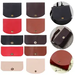 Bag Flap Cover Women's Crochet Bag Accessories DIY PU Leather Flap Material Crochet Handbag Bag Parts for Knitted Bag Handmade