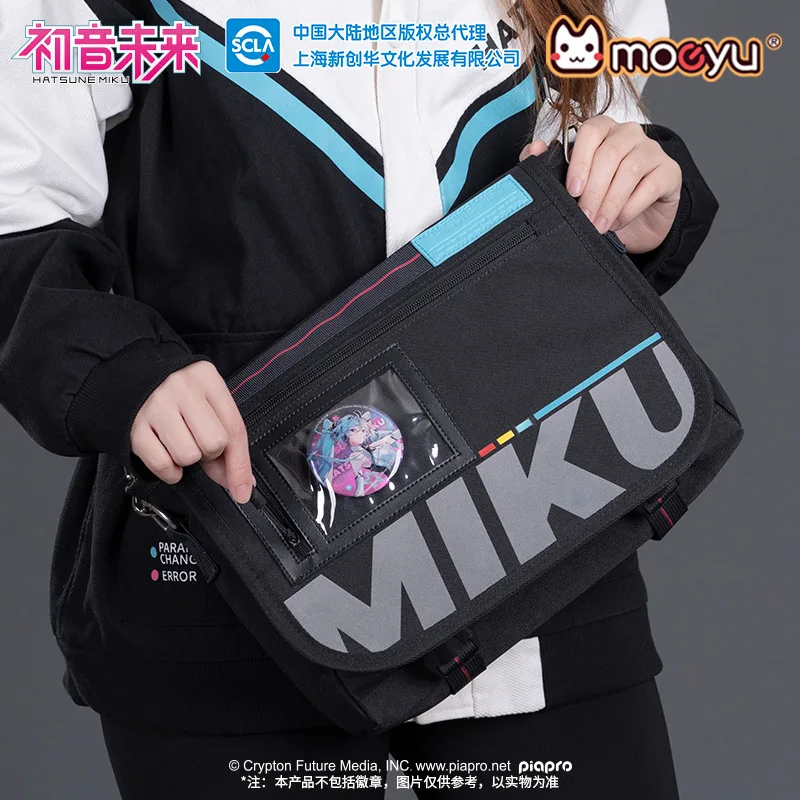 

NEW 2025 Hatsune Miku Shoulder Bag Vocaloid Cosplay Messenger Tote Bags Anime Casual Bag Wome's Men Handbag Toys Gift