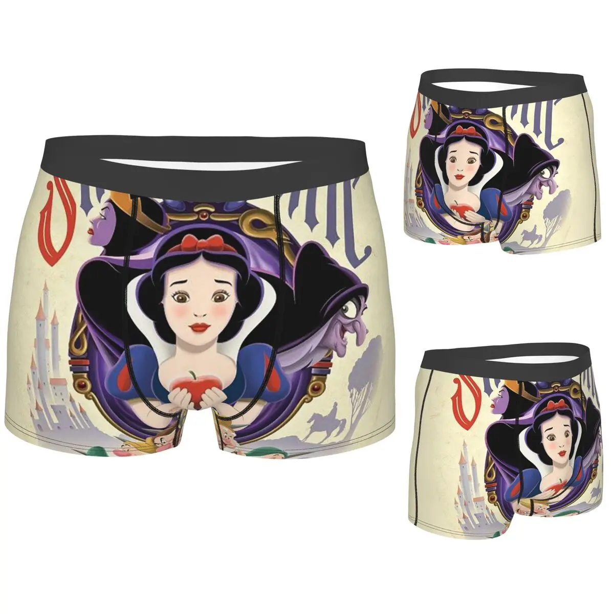

Boxer Underpants Shorts Snow White And The Seven Dwarfs Cartoon Panties Men's Ventilate Underwear for Homme Man Boyfriend Gifts