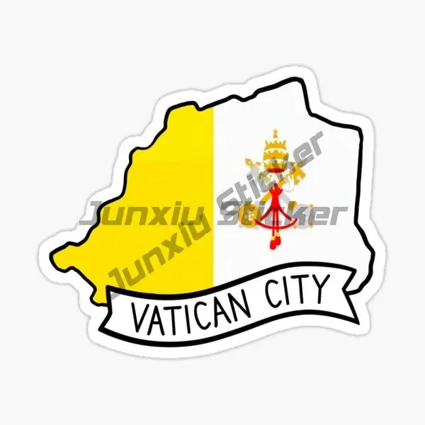

Vatican VA Emblem flag Creative Sticker bicycle glass van helmet decal Accessories