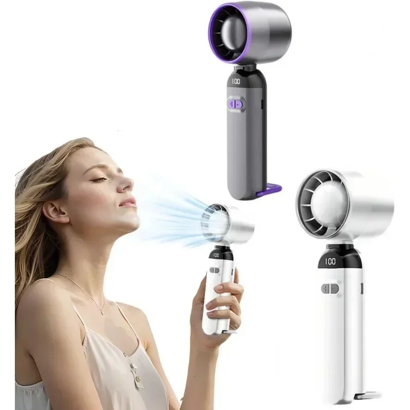 

Турбовентилятор Портативный ручной вентилятор 5-ступенчатый ветровой вентилятор с батарейным питанием Персональные вентиляторы для концертов Круизный макияж для активного отдыха