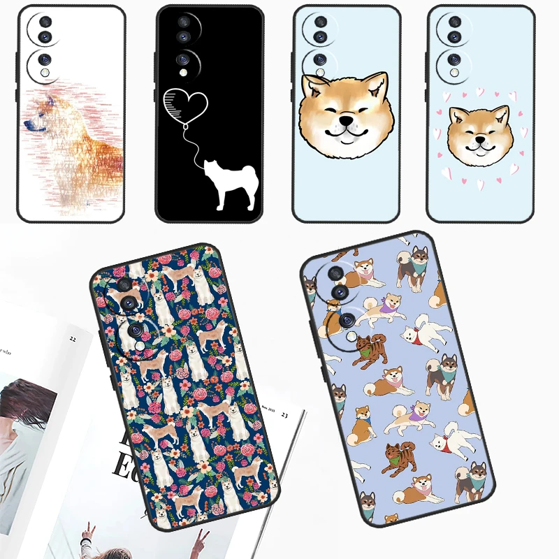 Animal Cute Dog Akita For Honor X8b X9b X7 X8 X9 X6a X7a X8a X9a Case For Honor Magic 6 Lite 5 Pro 50 70 90 Cover