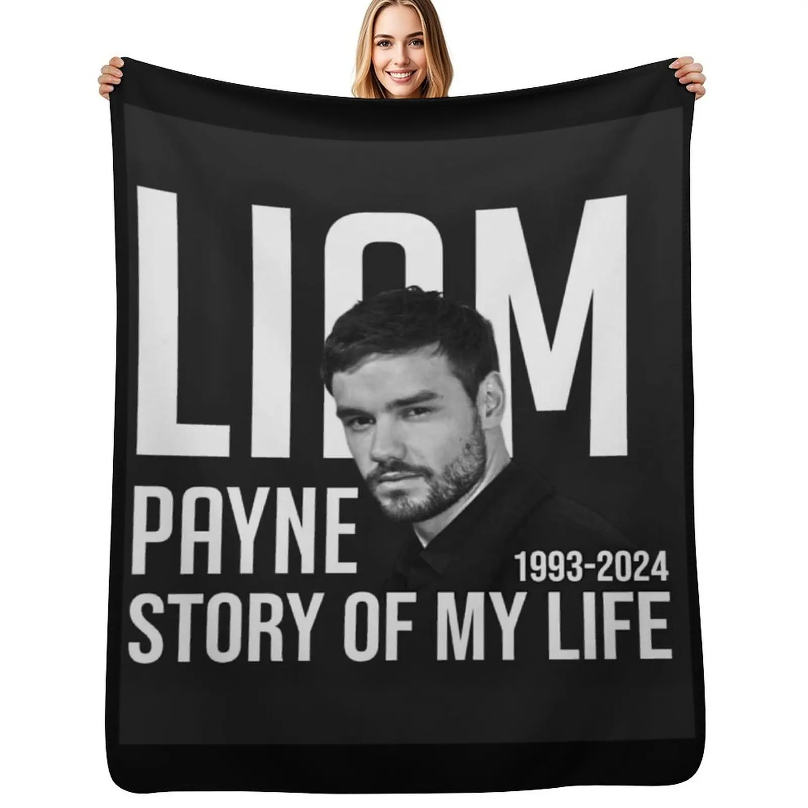 

liam payne Throw Blanket anime Luxury Thicken Blankets Sofas Of Decoration Blankets