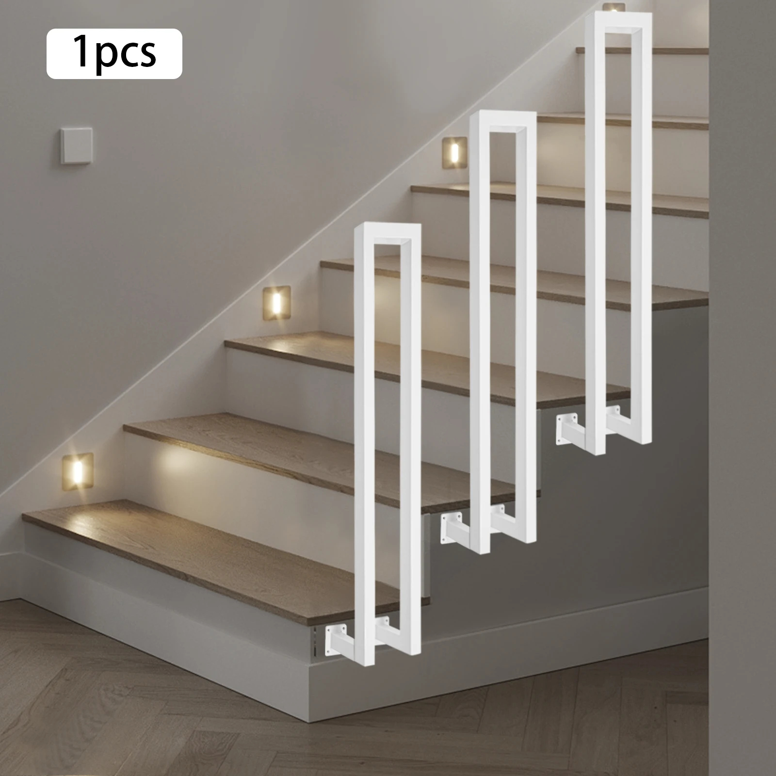 Modern N-Shaped White Iron Handrail High Load-bearing Railing Fences Are Used for Stairs Gardens And Hotels