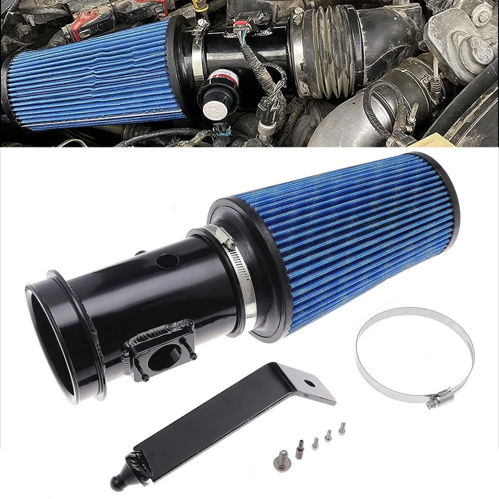 Car Aluminum Cold Aair Intake System Kit With Air Filter For 2008-2010 Ford F-250 F-350 F-450 6.4L Powerstroke Diesel Auto Parts