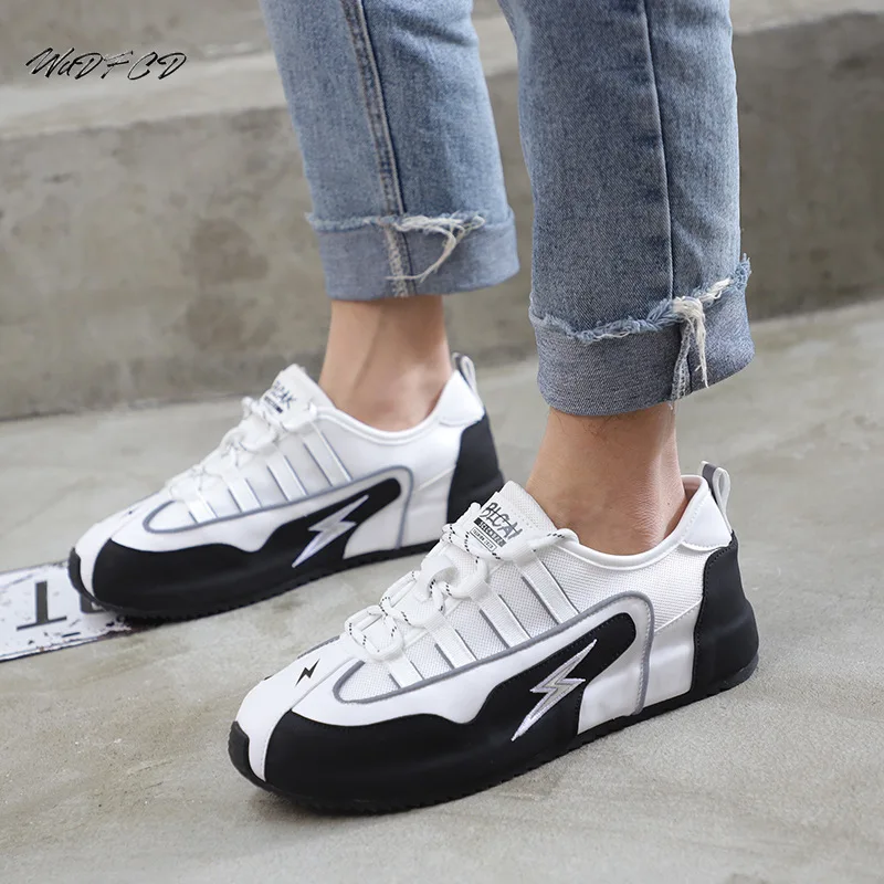 Men Sneakers Casual Summer Fashion Microfiber Mesh Breathable Increased Internal Platform Shoes Trend Mixed Colors Running Shoes