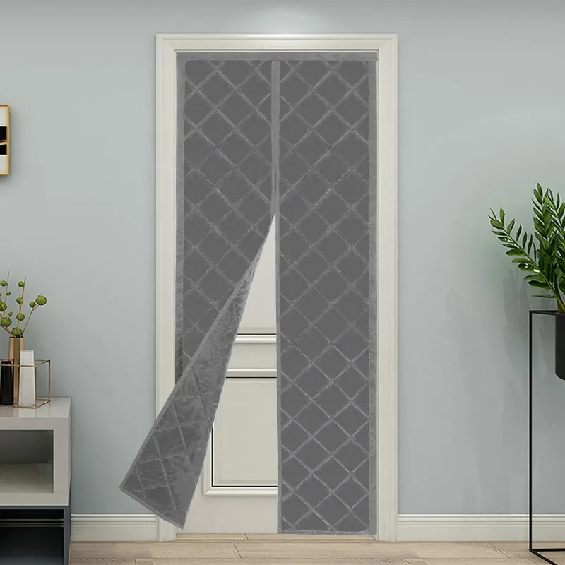

Custom Size Thickened Windproof Cotton Door Curtains for Warm Air Conditioner for Heat Insulation and Windproof Magnetic Suction