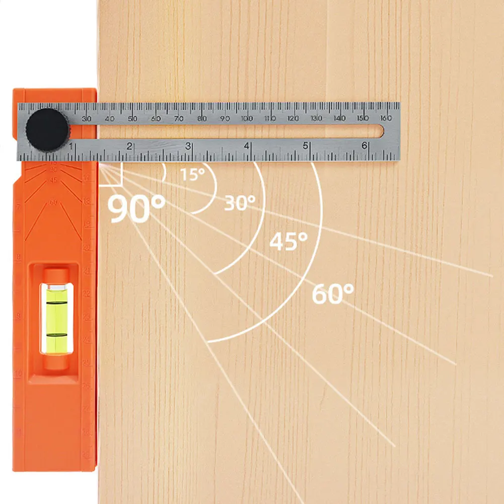 

Высокоточная многоугольная линейка для разметки, уровень с вращающейся головкой, профессиональная мастерская по дереву
