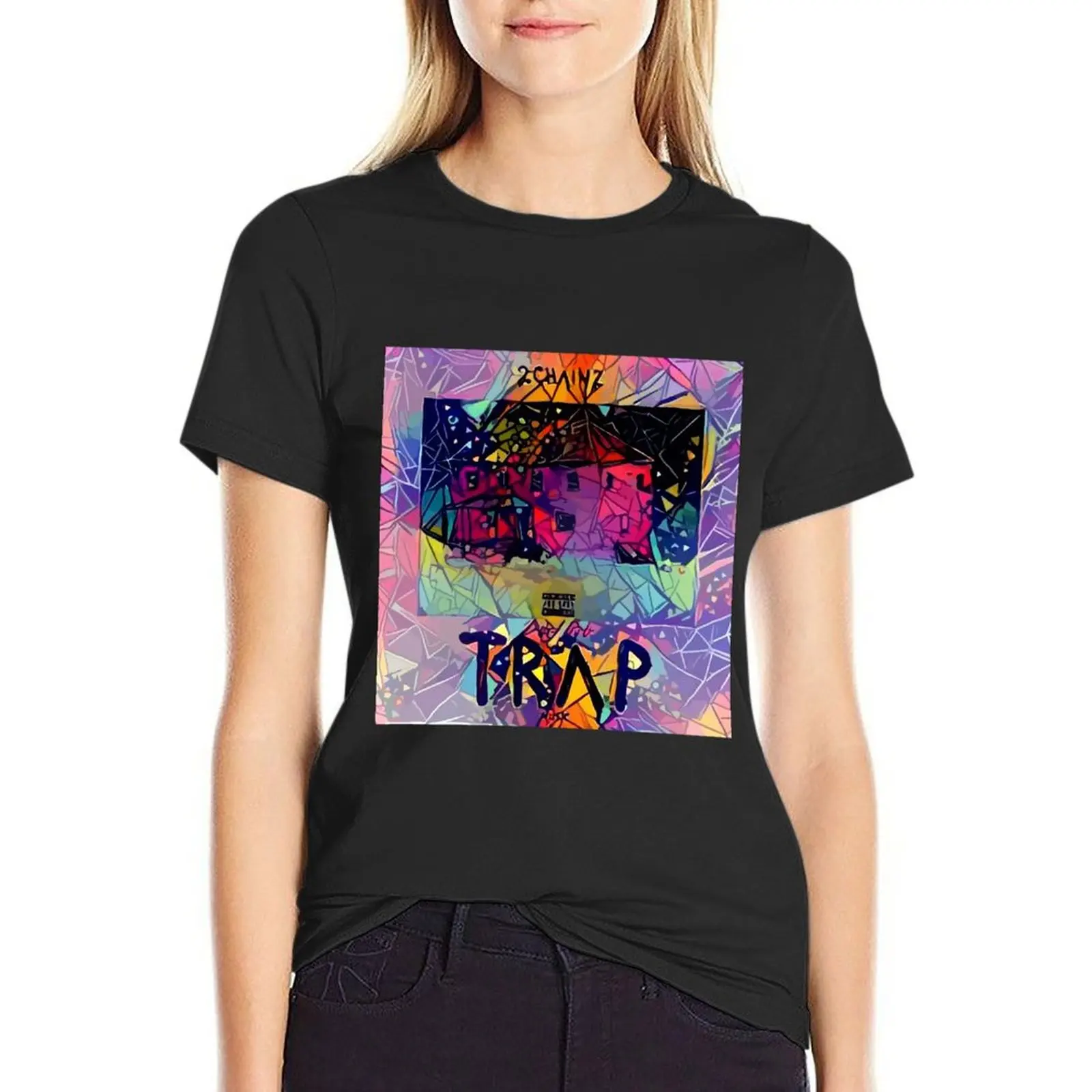 Abstract Pretty Girls Like Trap Music T-Shirt funny sublime t-shirt dress for Women long