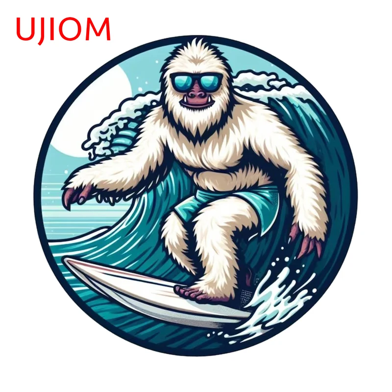 UJIOM 13 см X 12,9 см доска для серфинга Yeti индивидуальный логотип настенные наклейки креативная наклейка на холодильник обои для спальни домашний декор