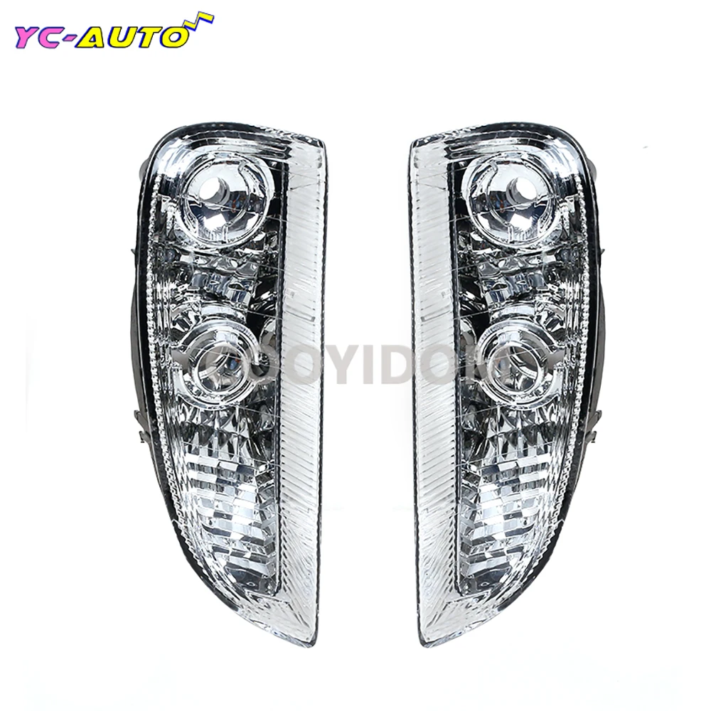 Car DRL Front Bumper Driving Light For Porsche Cayenne 2007 2008 2009 2010 Auto Daytime Running Lamp Without Bulbs