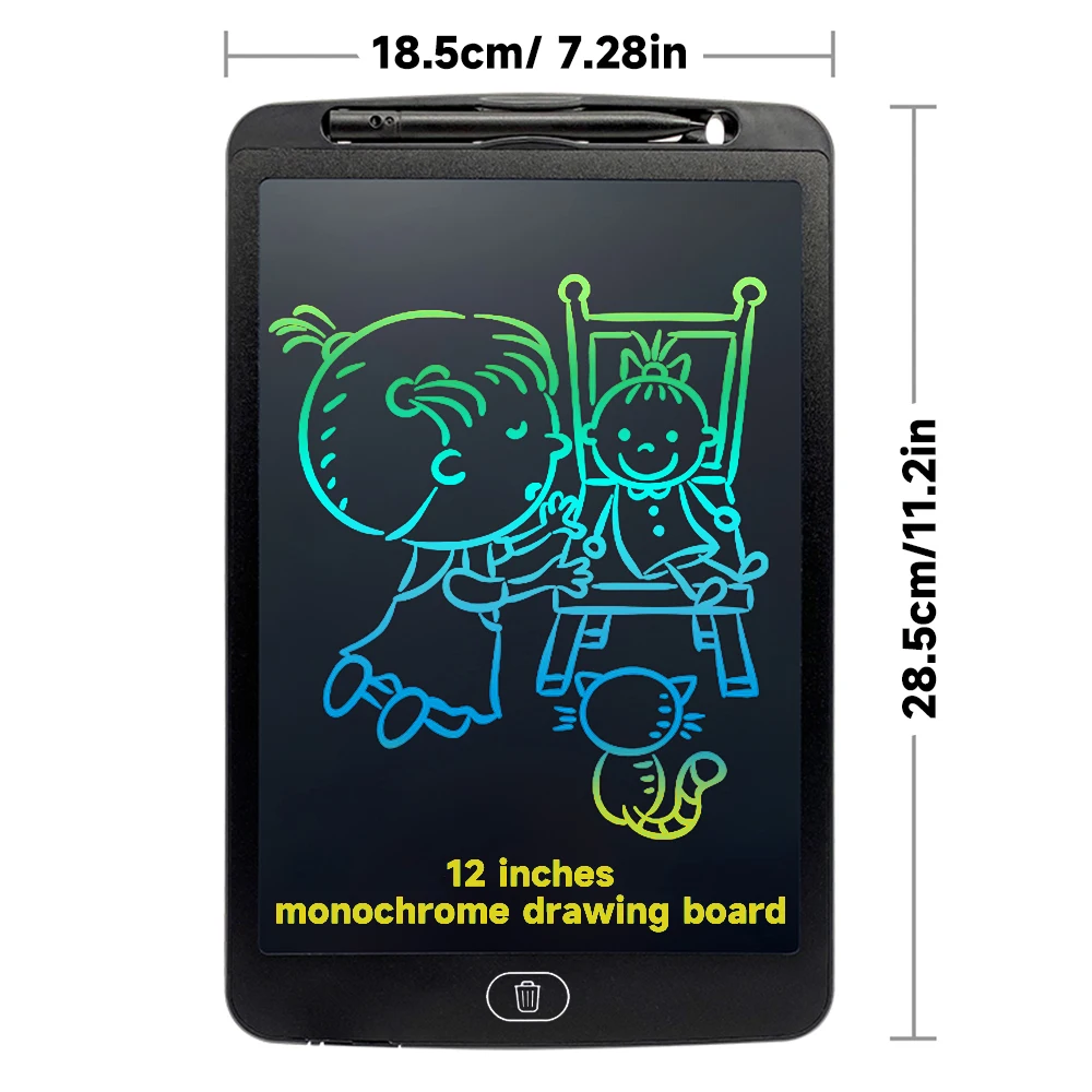 12/16/pollici LCD Tavoletta da disegno Tavolo da disegno per bambini Graffiti Sketchpad Giocattoli Scrittura a mano Lavagna Tavolo da disegno magico Giocattolo per bambini Regalo