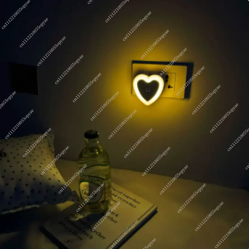 Romantic Night Light Bedroom Bedside Lamp Atmosphere Light Sleep Lamp Energy Saving Light Sensor for Couples view 4