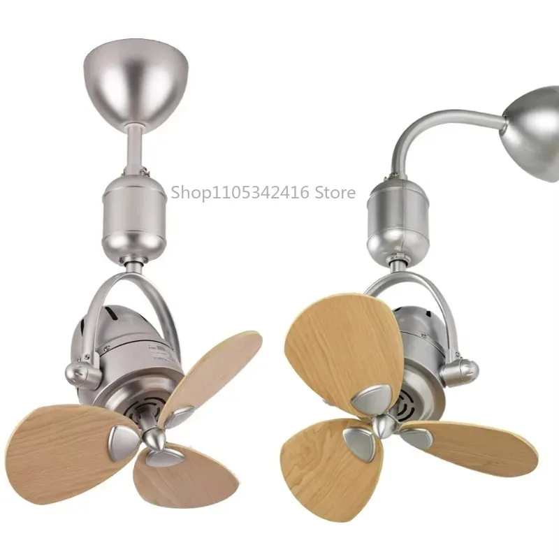 16'' Ceiling & Wall Dual‑Use Fan Mount 990RPM Corner Swing Ceiling Fan For Small Space Home