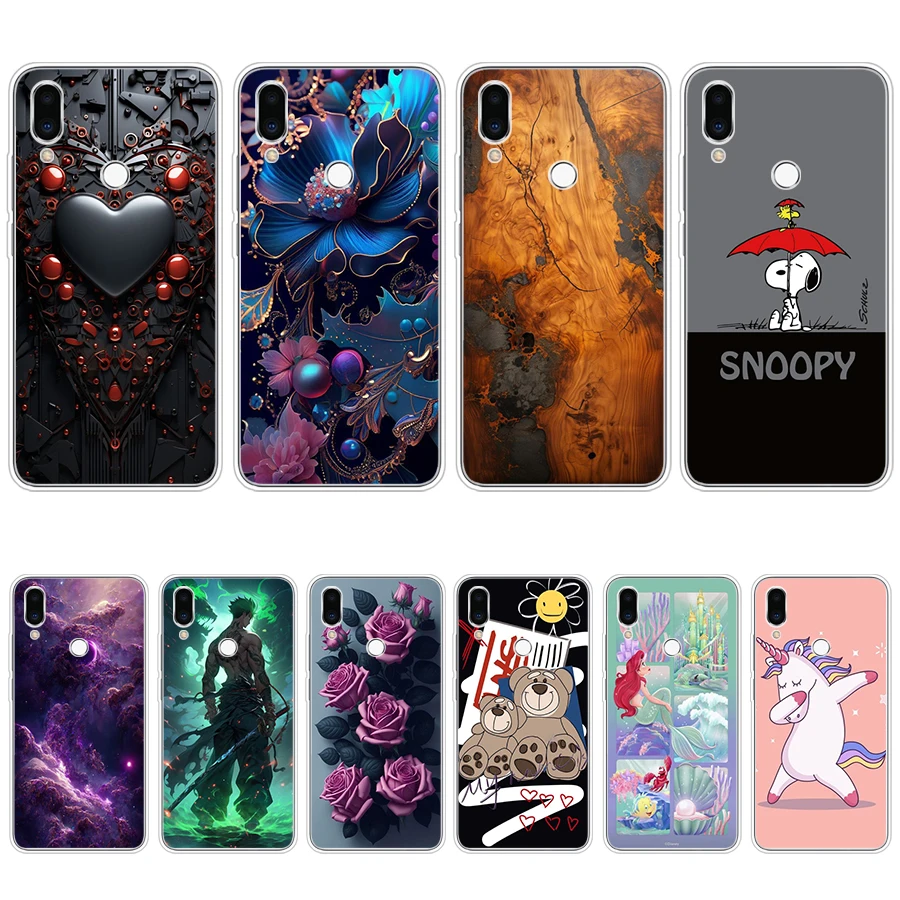 Meizu Note 9 용 휴대폰 케이스, 다채로운 노래, 부드러운 실리콘 Tpu 커버, S4