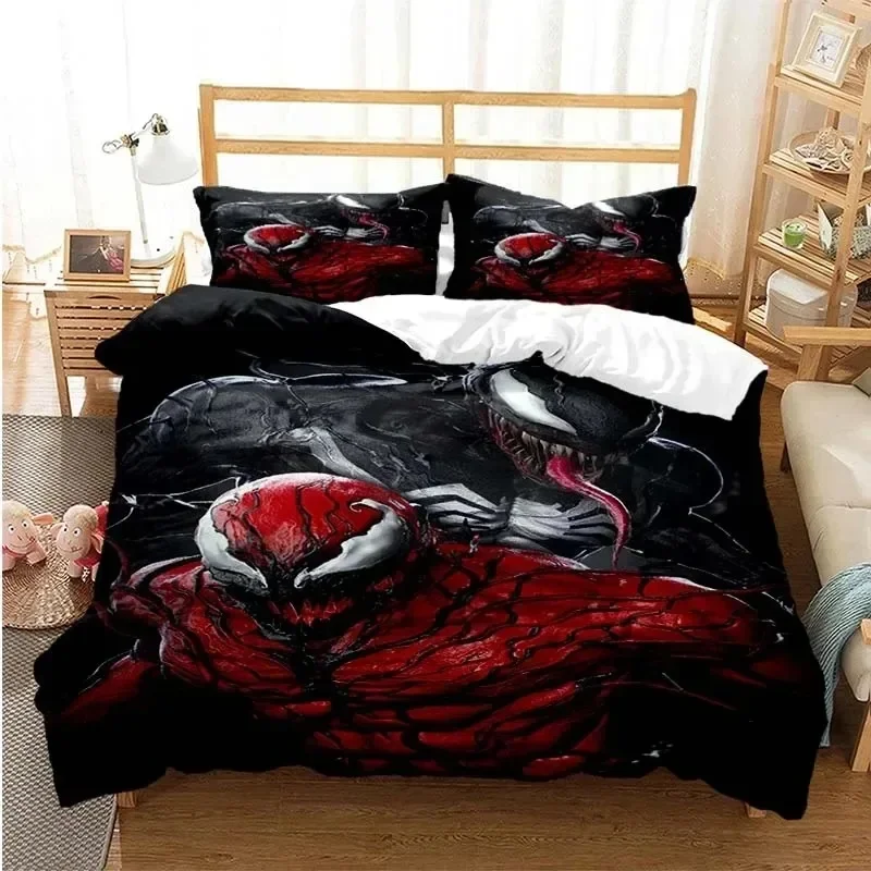 Venoms Bedding Set Duvet Cover Bed Set Quilt Cover Pillowcase Comforter king Queen Size Boys Adult Bedding Set - view 4