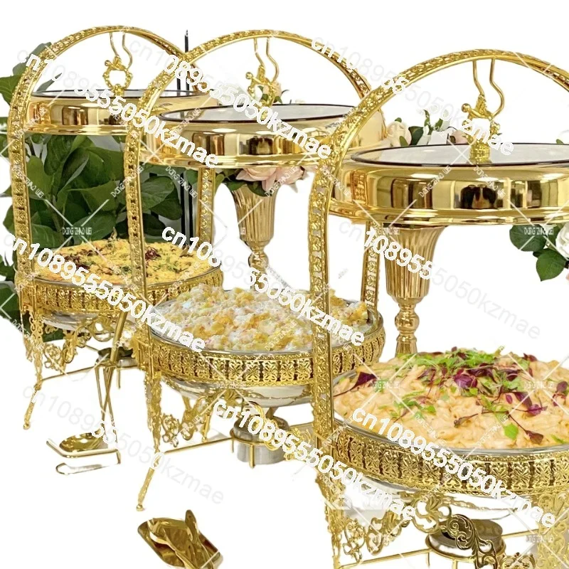 Suitable for Golden Butterfly Hotel Restaurant Supply Food Warmer Chafing Dishes Buffet Set