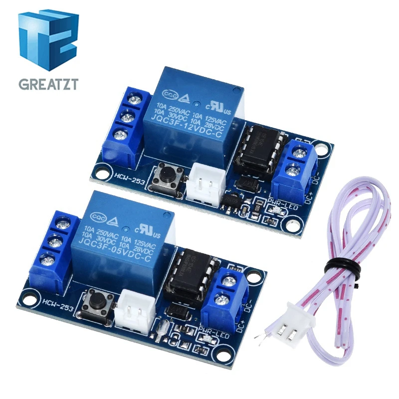 5V 12V Single Button Bistable Switch Bi-stable Relay Module Car Modification Switch One-button Start-stop Self-locke For Arduino