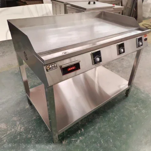 

Hot Sale Customization Commercial 4 Burner Gas Griddle Stainless Steel Standing Flat Plate Gas Grill Griddle