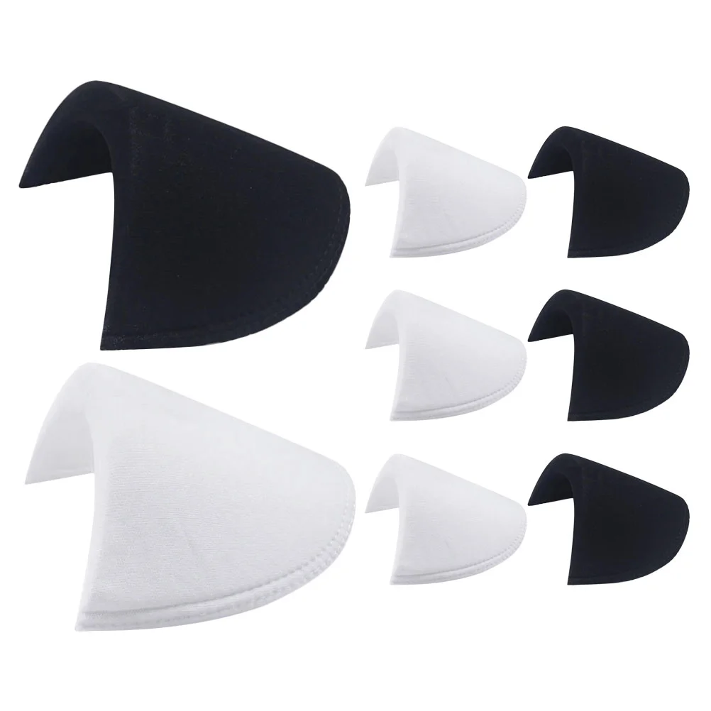 

4 Pairs Detachable Suit Shoulder Pads Foam Mats Sticky Push up Bra Sponge Accessory