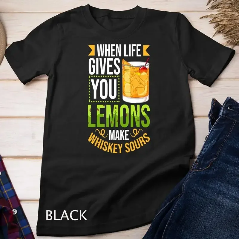 Whiskey Sour Recipe Cocktail Drink Mix Unisex T shirt