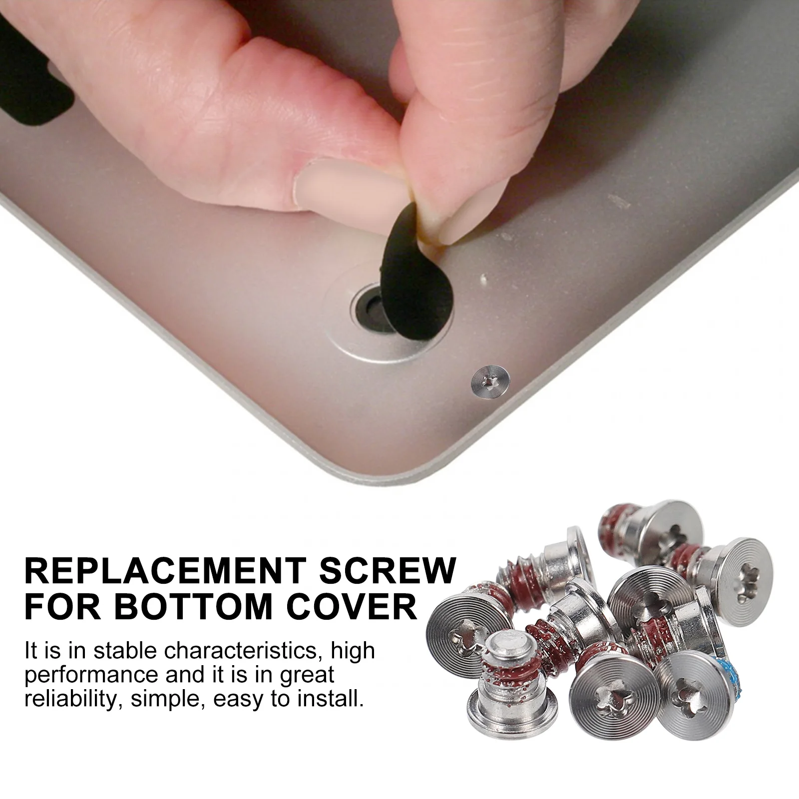 

1 set Laptop Bottom Cover Screw Replacement Alloy High Performance Compatible A1425 MD212 ME662 Laptop Screws Hardware