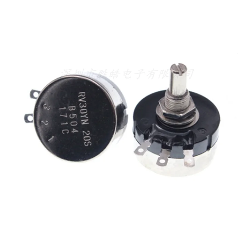 

(1PCS) RV30YN20S 1K / 2K / 5K /100K / 250K / 100R / 200R /500R /1M Single-turn Carbon Film Potentiometer Adjustable Resistance