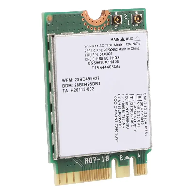 ABRI-For Lenovo T440 X240 Y40 Y70 Y50 7260AC Wireless Network Card 4.0 Bluetooth 04X6007