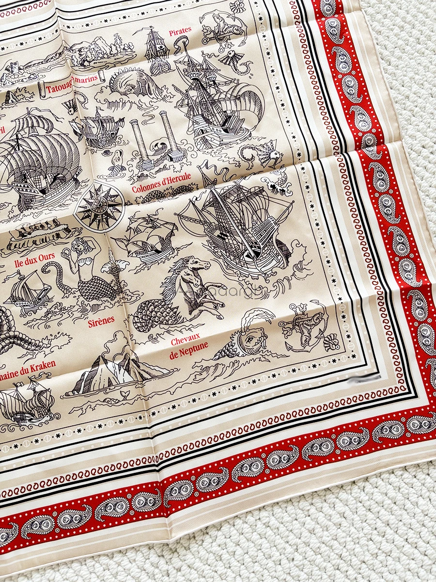 وشاح حريري صغير ساحة حك عصابات النساء التوت الأوشحة الرقبة الشعر Foulard فام 65 سنتيمتر * 65 سنتيمتر هدية عيد الحب