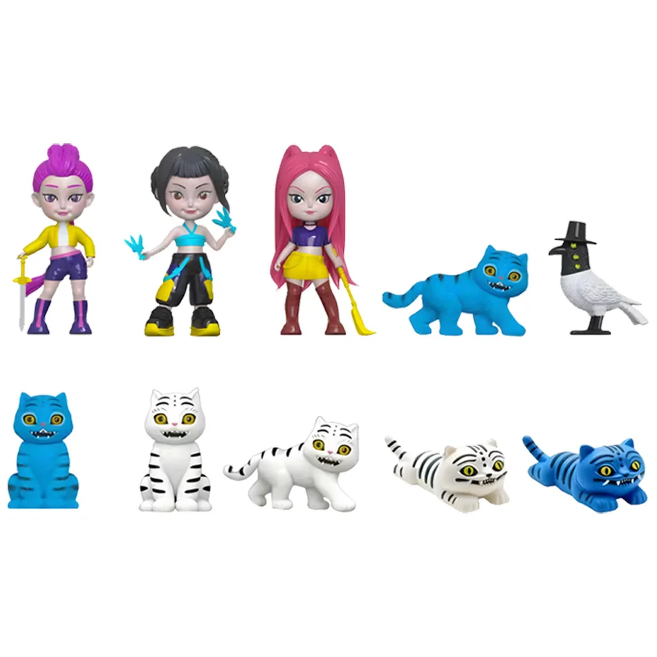 24 piezas Anime Kpop Demon Hunters caja ciega figura juguete modelo coleccionable para Fans decoración de escritorio juegos dibujos animados