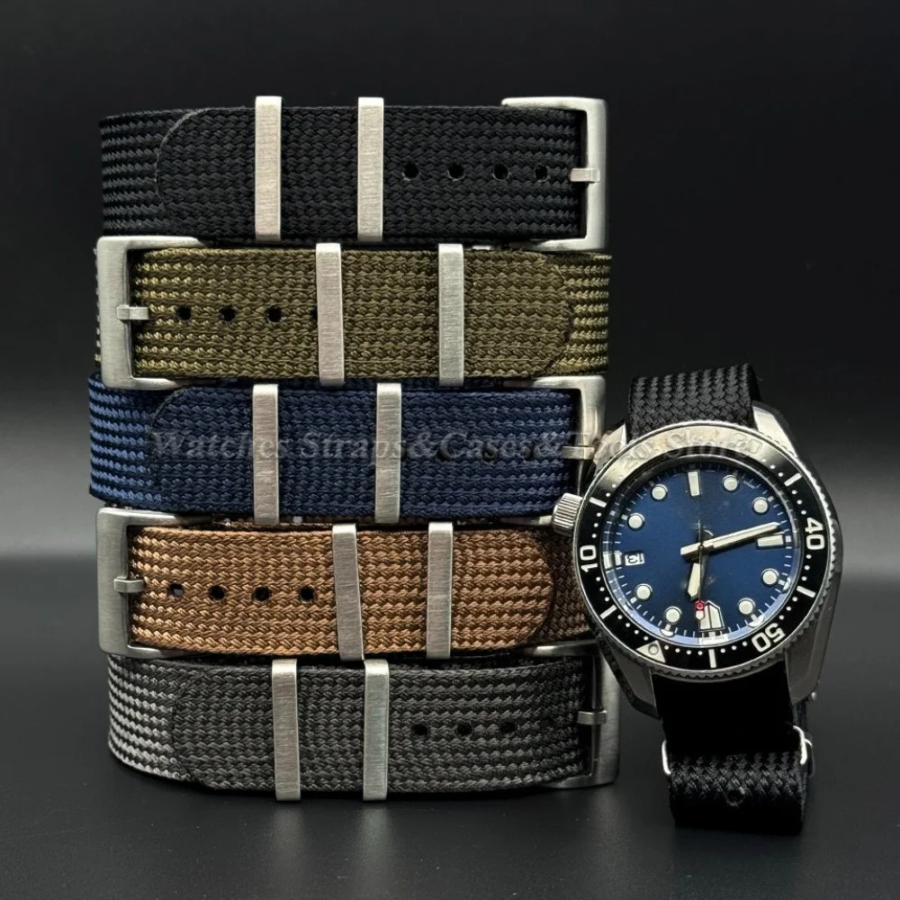Bracelet de montre en tissu nylon militaire tissé, 18mm 20mm 22mm, pour Samsung Galaxy Watch 7/6/5/4, pour Seiko, hommes et femmes, bracelets universels