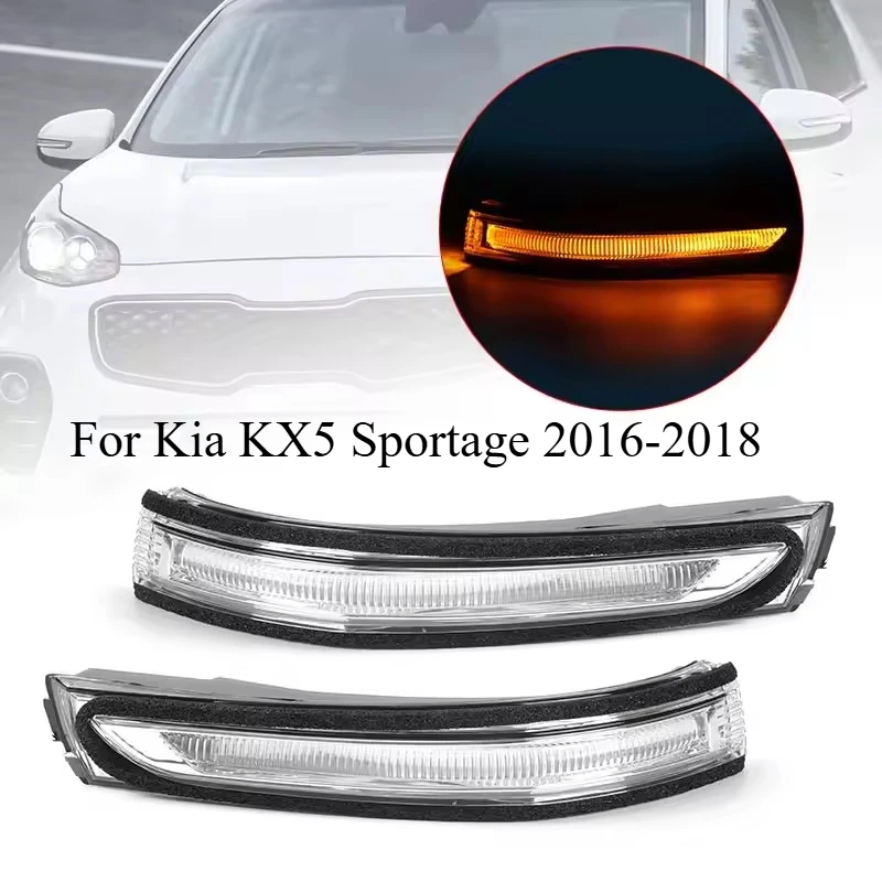 

Car Rearview Side Mirror Turn Signal Lamp Light Indicating For Kia KX5 Sportage 2016-2018 87614D9000 87624D9000