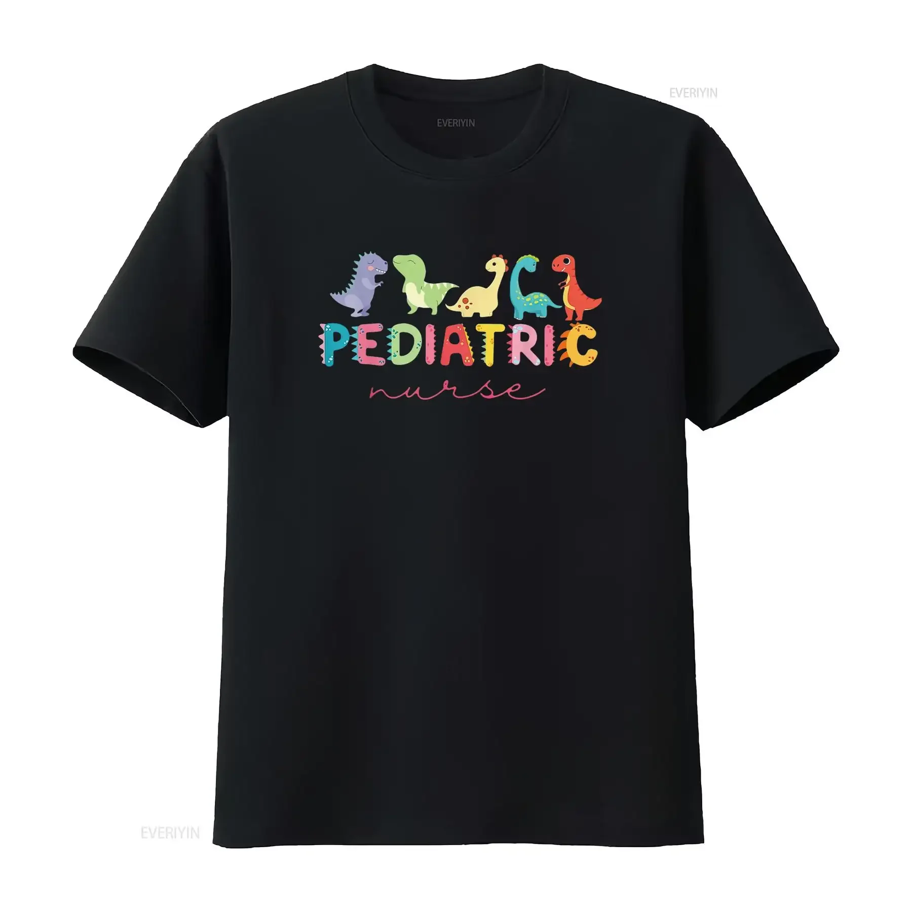 

PICU Pediatric Nurse Dinosaurs Peds Crew Appreciation T Shirt vintage Washed Stylish Breathable Casual Top For Everyday Wear