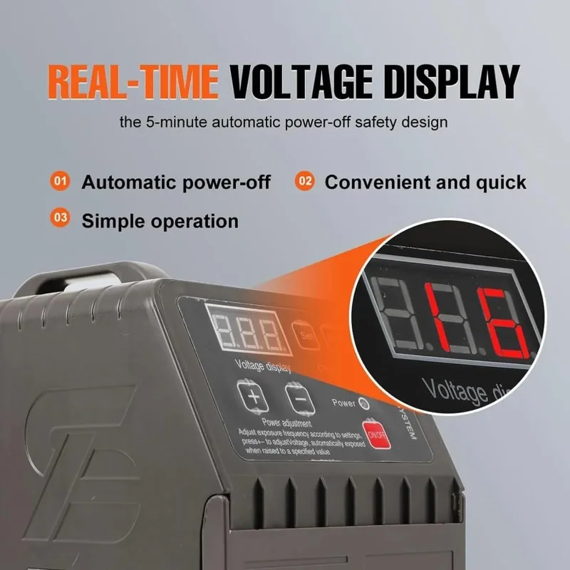Digital Photosensitive Seal Machine Stamp Maker with LED Display, 1-3 Exposure Tubes, 13200-39600 Joules Power
