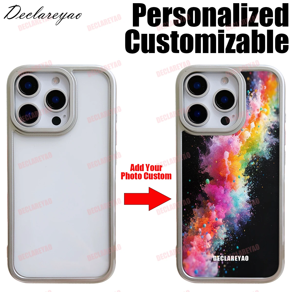 Personalized Customizable DIY Photos Coque For iPhone 17 Air 16 Pro 16e 15 14 Plus 13 12 11 X Xs Max XR 7 8 SE 2020 Cases Covers