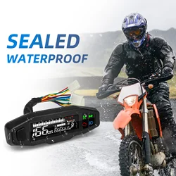 Newest Motorcycle Speedometer Digital Moto Dashboard Waterproof Odometer Instrument for Russian KR200 Honda CBR RR 600 Del2005