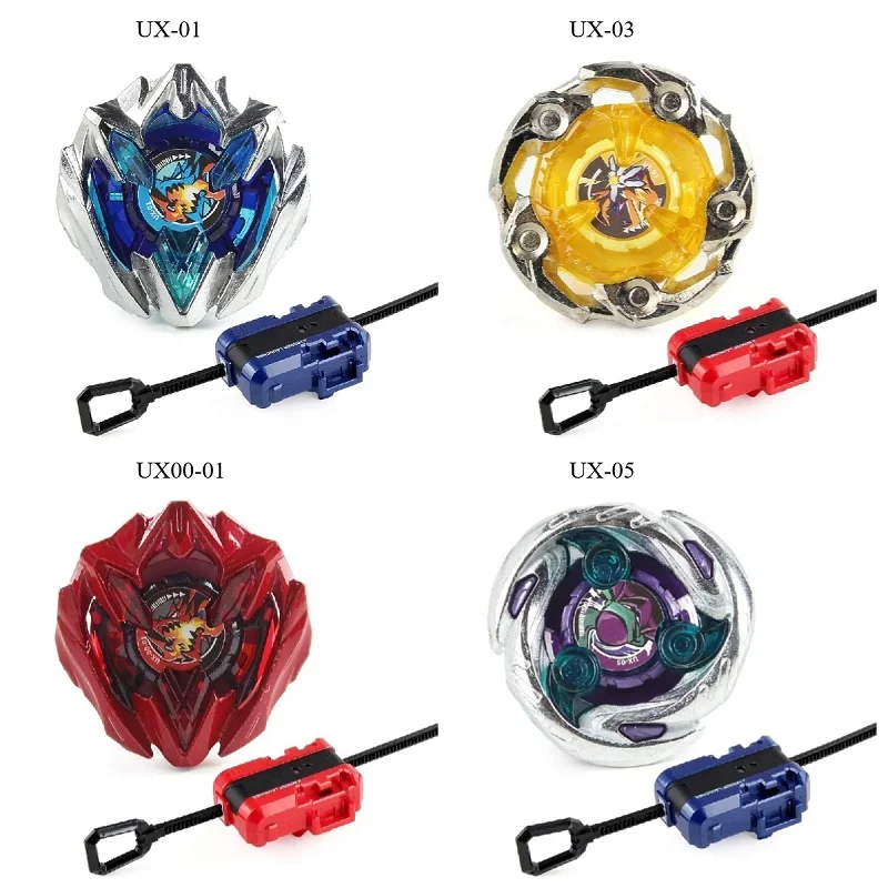 UX Series Metal Spinning Top Toy with Pull Launcher, Battle Gyro Competitive Game Toy for Boys Kids Birthday Gift