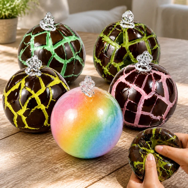 Spot Chocolate Crunch Squeeze Ball Multicolor Super Soft Decompression Toys Adult Desk Anxiety Relief Decompression Toys.