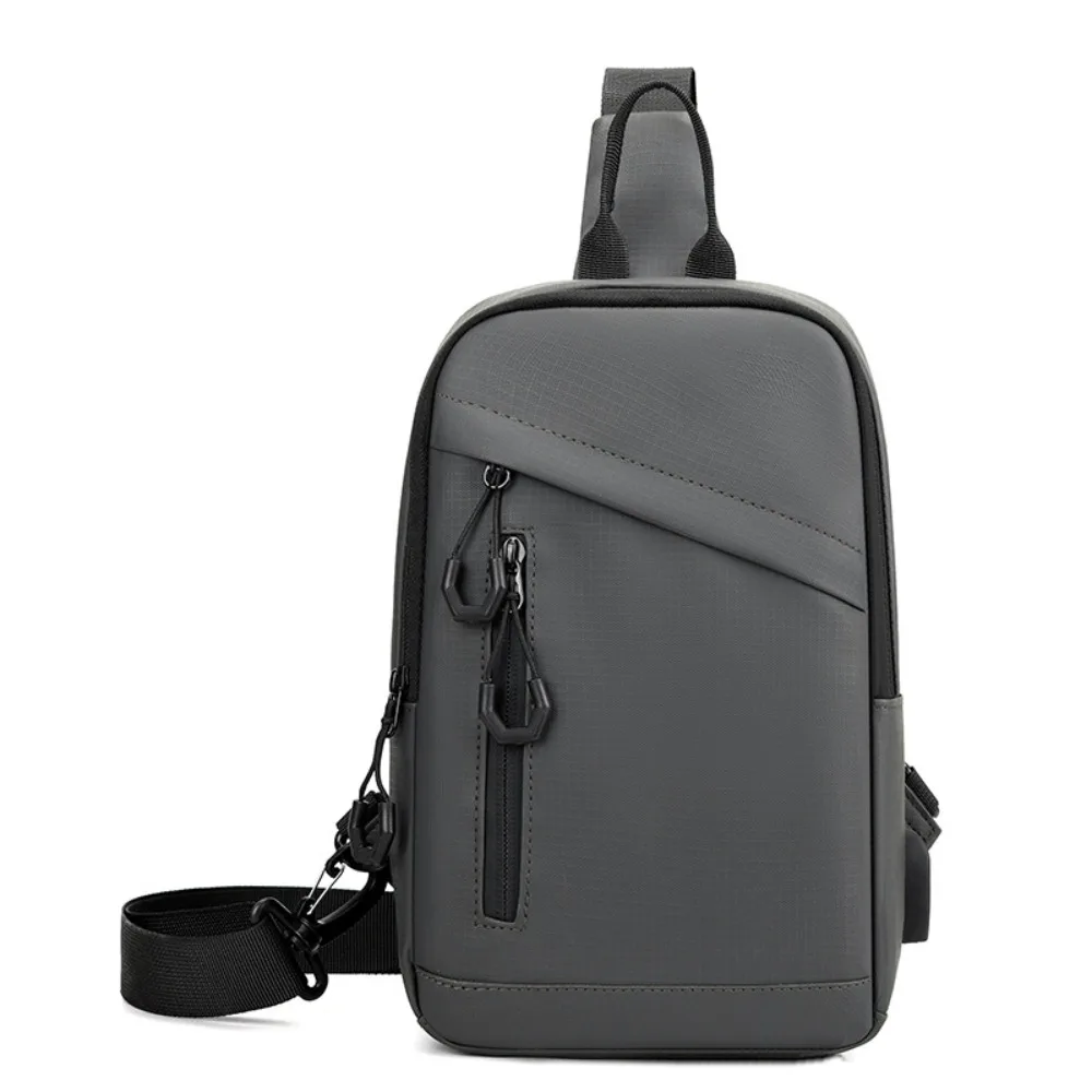 

Fashion Side Sling Men Chest Bag Solid Color Oxford Male Shoulder Bag Sports Bag Handbag Phone Crossbody Bag Male