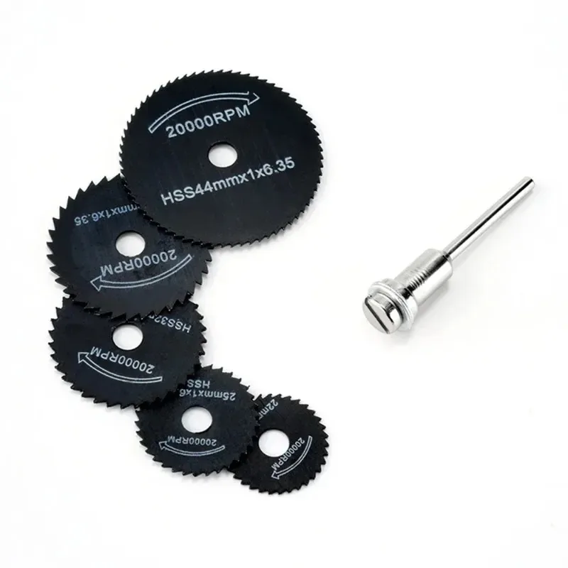 ل 6 قطعة النجارة المعادن شفرة تقطيع الحفر الكهربائية شفرة منشار دائري عالية السرعة الصلب مطحنة كهربائية أداة شفرة المنشار الصغيرة #2
