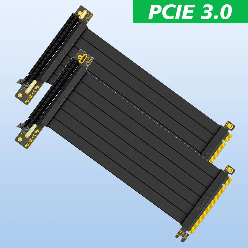 

PCIE 3.0 16X Riser Cable Graphics Card Extension Cable PCIE High Speed 16X Adapter Cable Shielded Extender