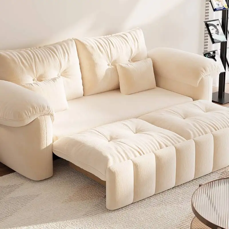 

Designer European Recliner Lounge Sofa Bed Bedroom Loveseat Modern Sofa Beige Luxury Living Room Sofas Furniture Home