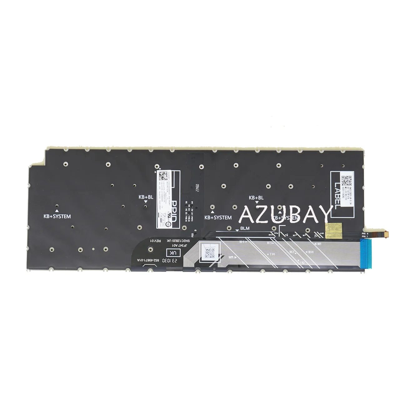Teclado para Dell Inspiron 5445 5440 5441 7440 7445 7640,14 Plus 7440 7441,16 Plus 7640 sueco, finlandés, danés, noruego, nórdico