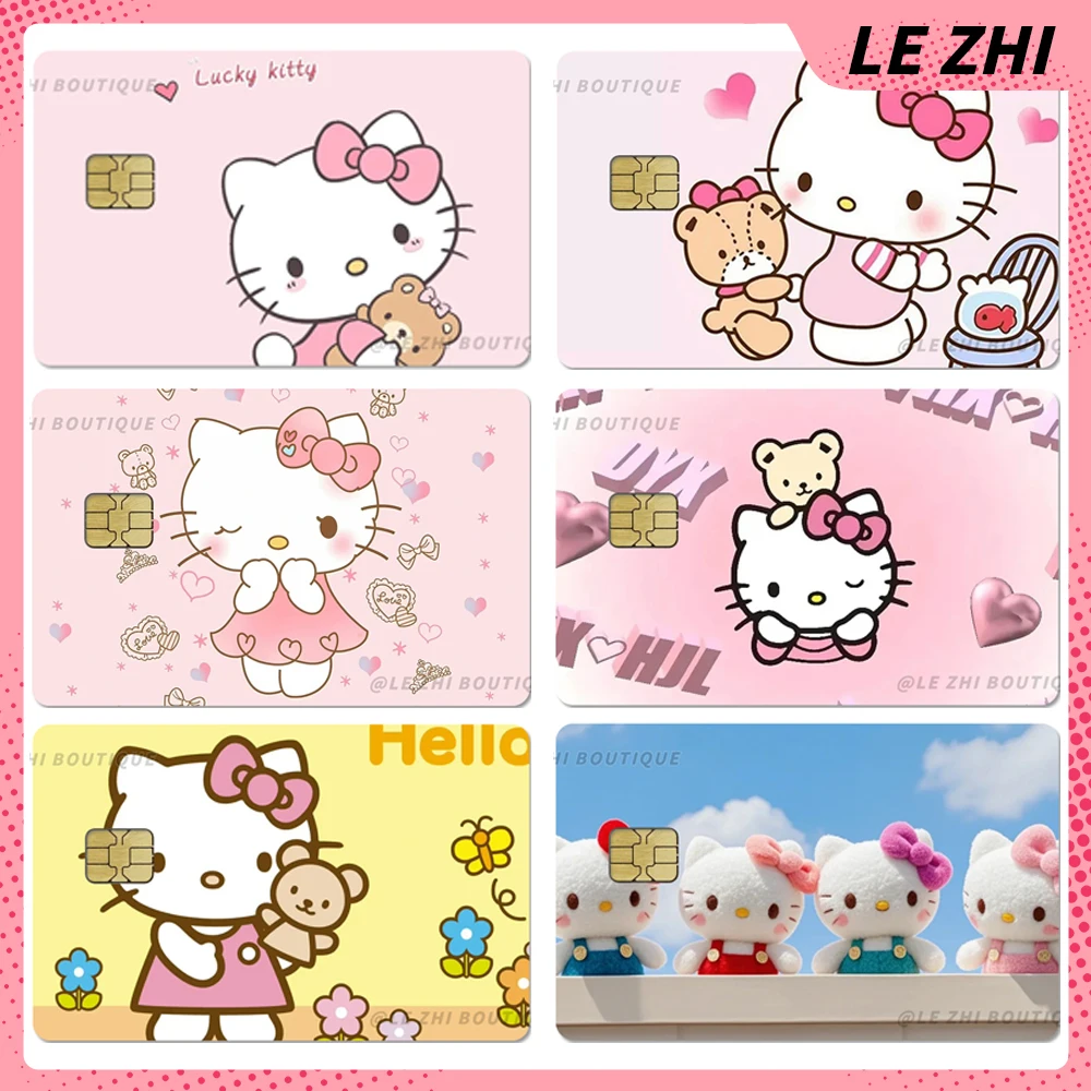 

Sanrio Diy Credit Debit Card Shining Protective Film Sticker Anime Hello Kitty Waterproof Protective Card Sticker Birthday Gift