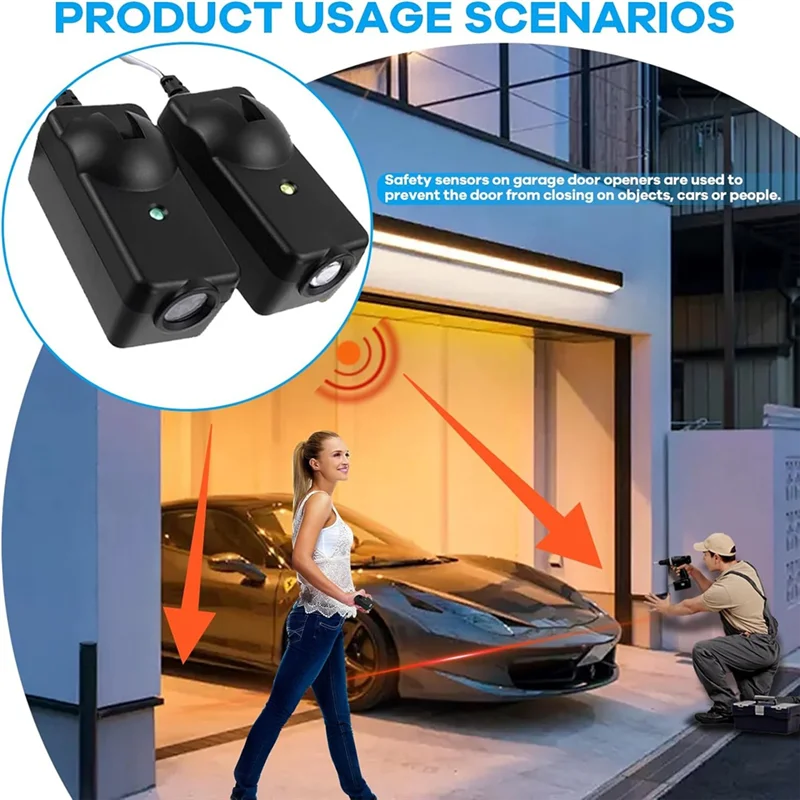 41A5034 โรงรถ Safetysensor Kit,โรงรถประตู Openers,เซ็นเซอร์ประตูโรงรถ, เปลี่ยน G801CB-P 801CB 041-0136-AB52