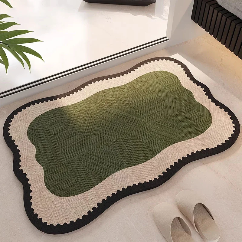 Bathroom Entrance Carpet Super Absorbent Floor Mat Modern Minimalist Style Rug Non-slip Carpets Diatom Mud Mat Home Decor Rugs