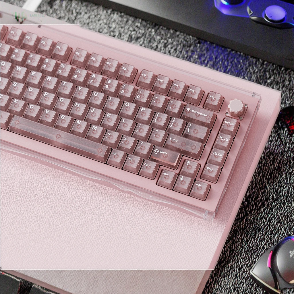 A75Master Champagne Pink Mechanical Keyboard-Magnetic QIAN SWITCH RGB Backlit Programmable Gaming Keys 8000Hz Hall