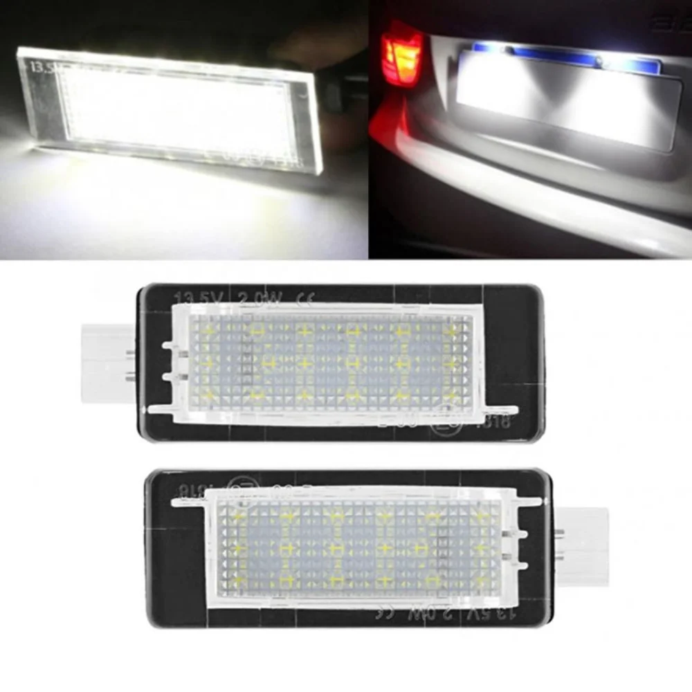 Car License Plate Light 12V 6000K Led Rear Number Plate Lamp for Renault Captur 2013-2019 For Renault Scenic MK2 MK3 2003-2015