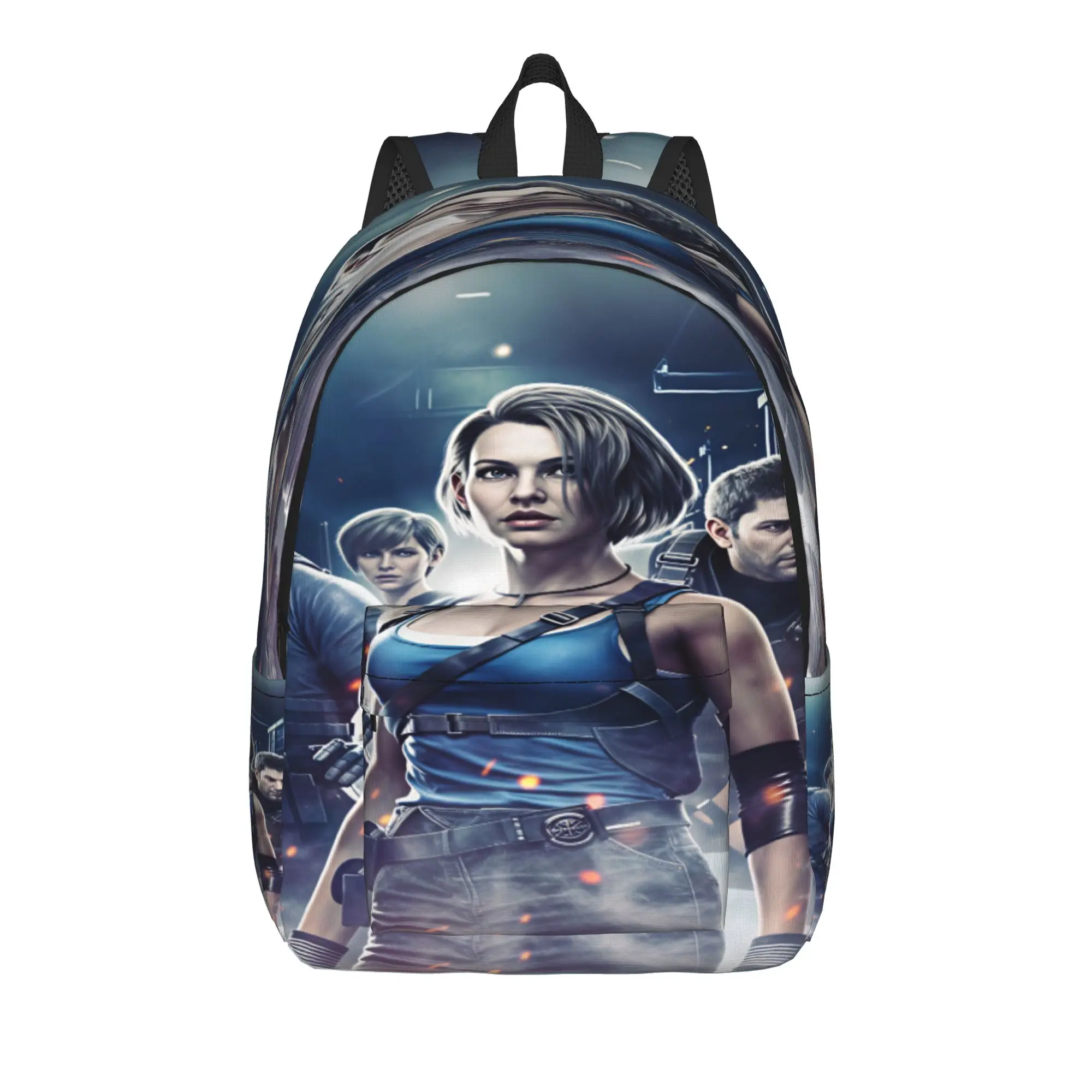 Jill Valentine Resident Evil  Backpack Boy Girl  Durable Backpacks Polyester Kawaii School Bags Travel Colorful Rucksack